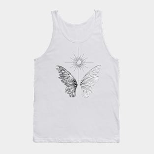 Yin Yang Butterfly Tank Top